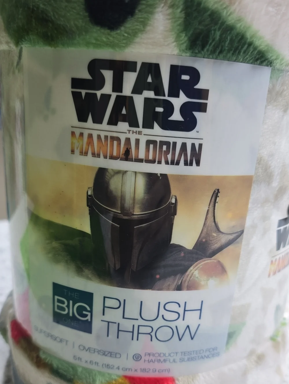 The Big One Star Wars The Mandalorian Plush Throw